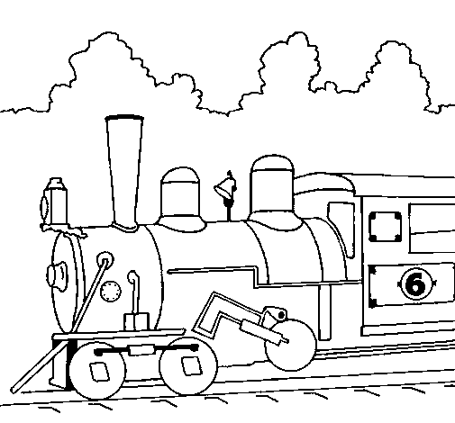 Página para colorir: Trem / Locomotiva (Transporte) #135032 - Páginas para Colorir Imprimíveis Gratuitamente