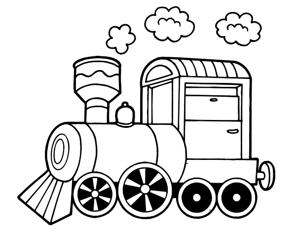 Página para colorir: Trem / Locomotiva (Transporte) #135035 - Páginas para Colorir Imprimíveis Gratuitamente