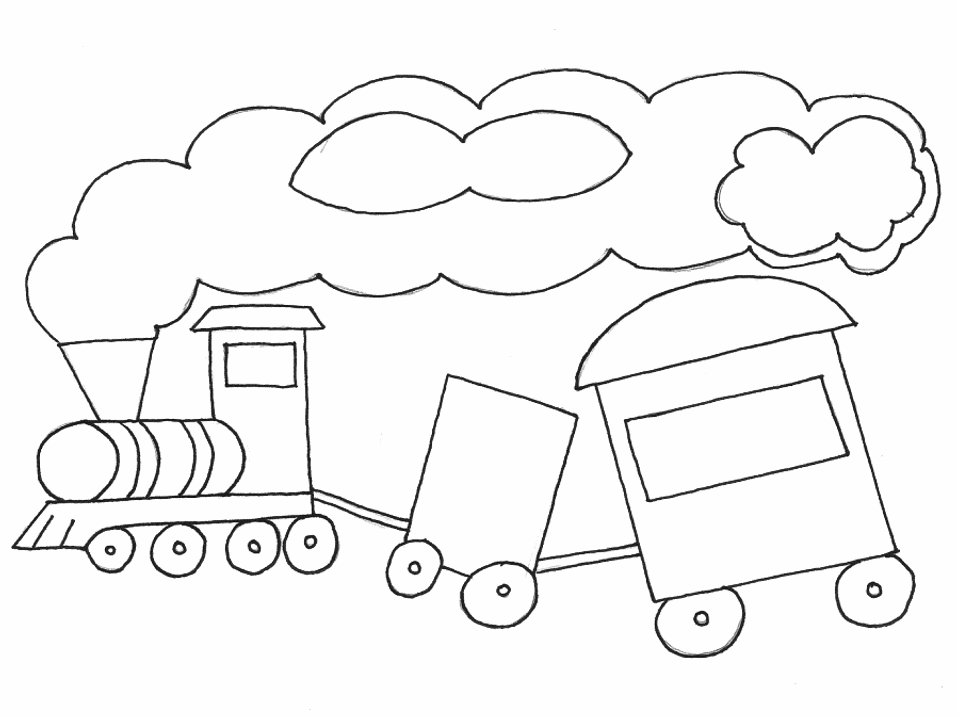 Página para colorir: Trem / Locomotiva (Transporte) #135058 - Páginas para Colorir Imprimíveis Gratuitamente