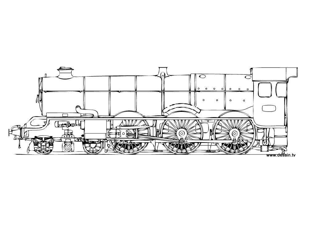 Página para colorir: Trem / Locomotiva (Transporte) #135060 - Páginas para Colorir Imprimíveis Gratuitamente
