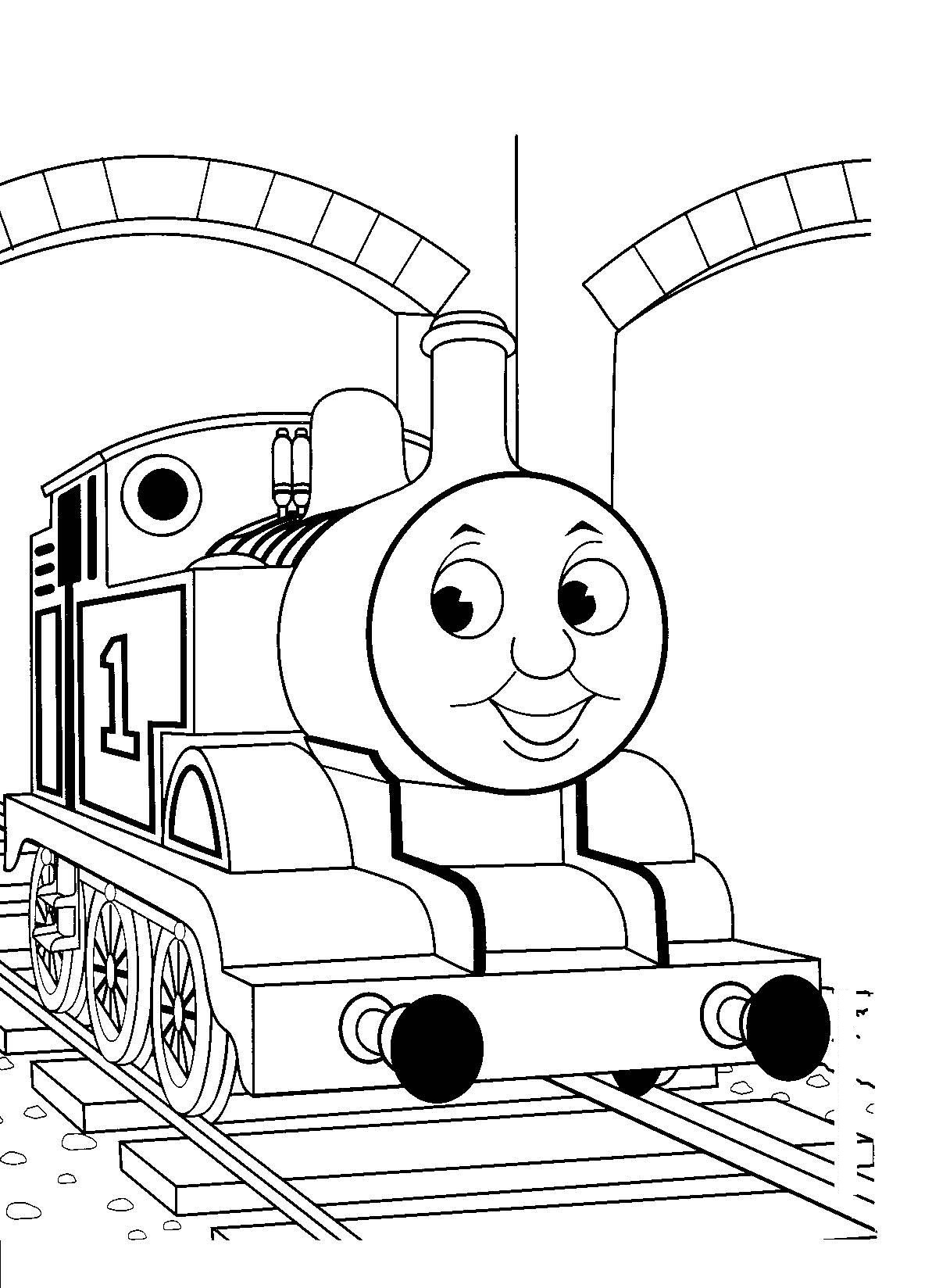 Página para colorir: Trem / Locomotiva (Transporte) #135075 - Páginas para Colorir Imprimíveis Gratuitamente