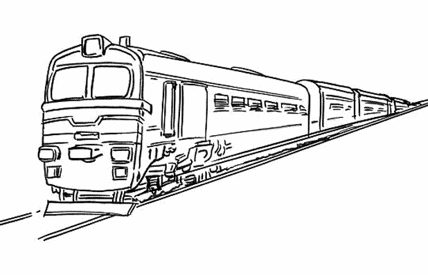Página para colorir: Trem / Locomotiva (Transporte) #135083 - Páginas para Colorir Imprimíveis Gratuitamente