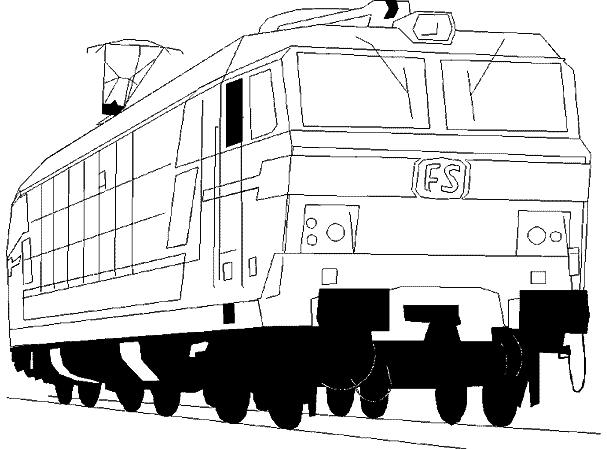 Página para colorir: Trem / Locomotiva (Transporte) #135096 - Páginas para Colorir Imprimíveis Gratuitamente