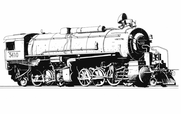 Página para colorir: Trem / Locomotiva (Transporte) #135146 - Páginas para Colorir Imprimíveis Gratuitamente