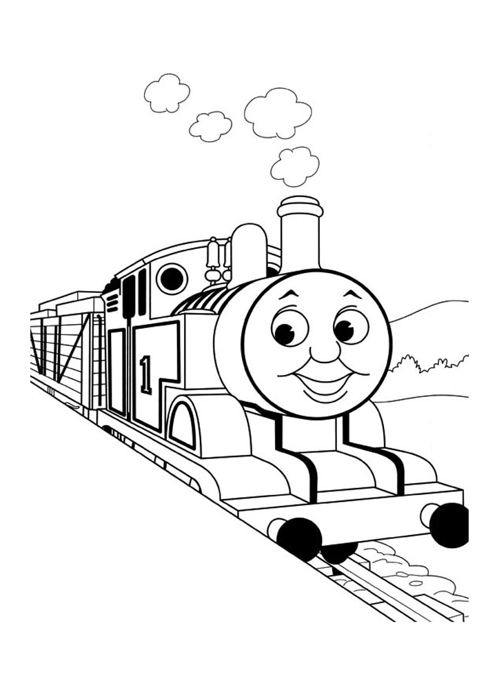 Página para colorir: Trem / Locomotiva (Transporte) #135163 - Páginas para Colorir Imprimíveis Gratuitamente