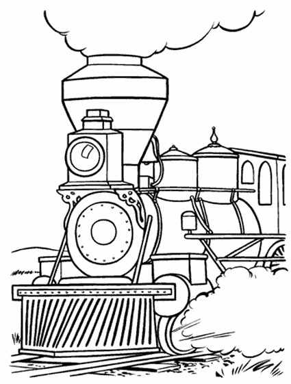 Página para colorir: Trem / Locomotiva (Transporte) #135177 - Páginas para Colorir Imprimíveis Gratuitamente