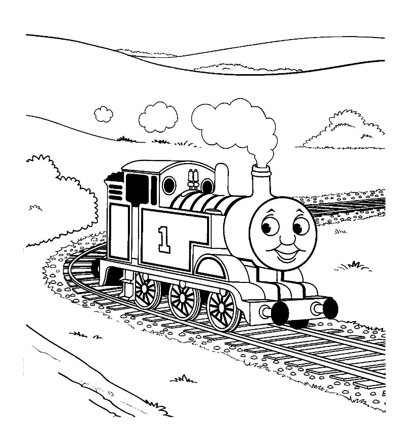 Página para colorir: Trem / Locomotiva (Transporte) #135194 - Páginas para Colorir Imprimíveis Gratuitamente