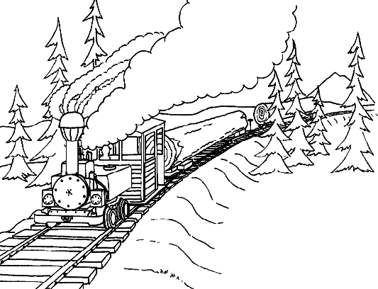 Página para colorir: Trem / Locomotiva (Transporte) #135204 - Páginas para Colorir Imprimíveis Gratuitamente