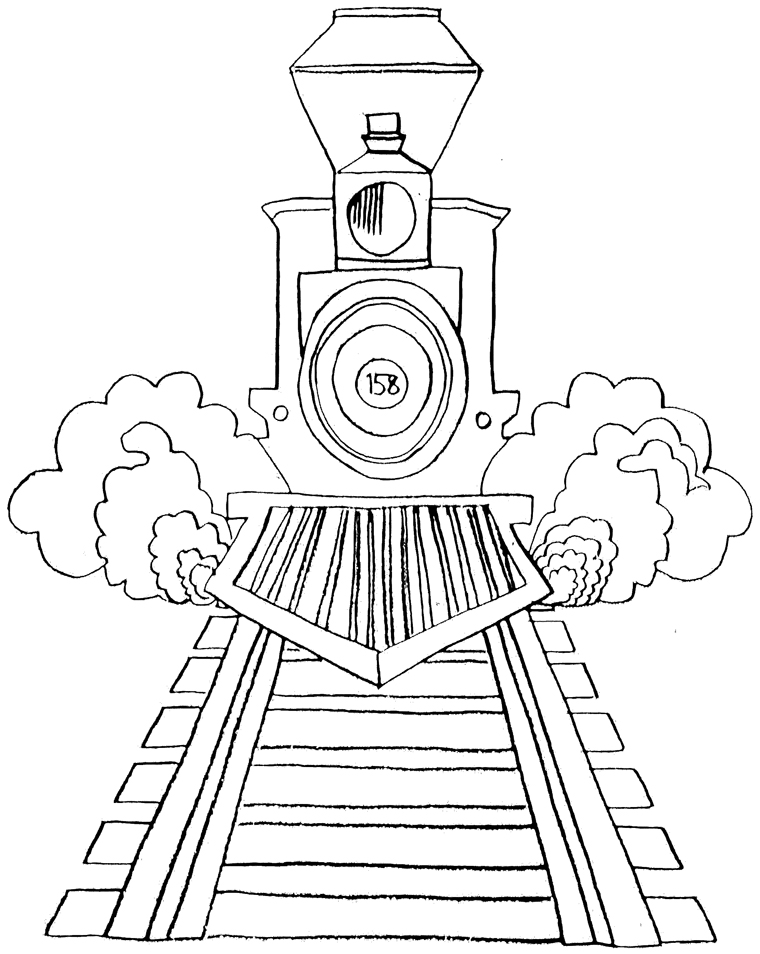 Página para colorir: Trem / Locomotiva (Transporte) #135213 - Páginas para Colorir Imprimíveis Gratuitamente