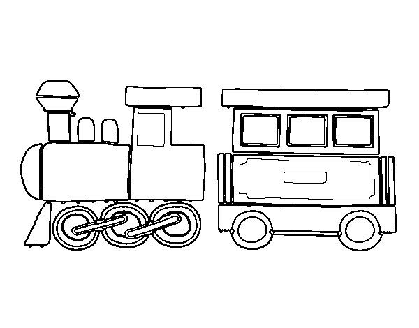Página para colorir: Trem / Locomotiva (Transporte) #135221 - Páginas para Colorir Imprimíveis Gratuitamente