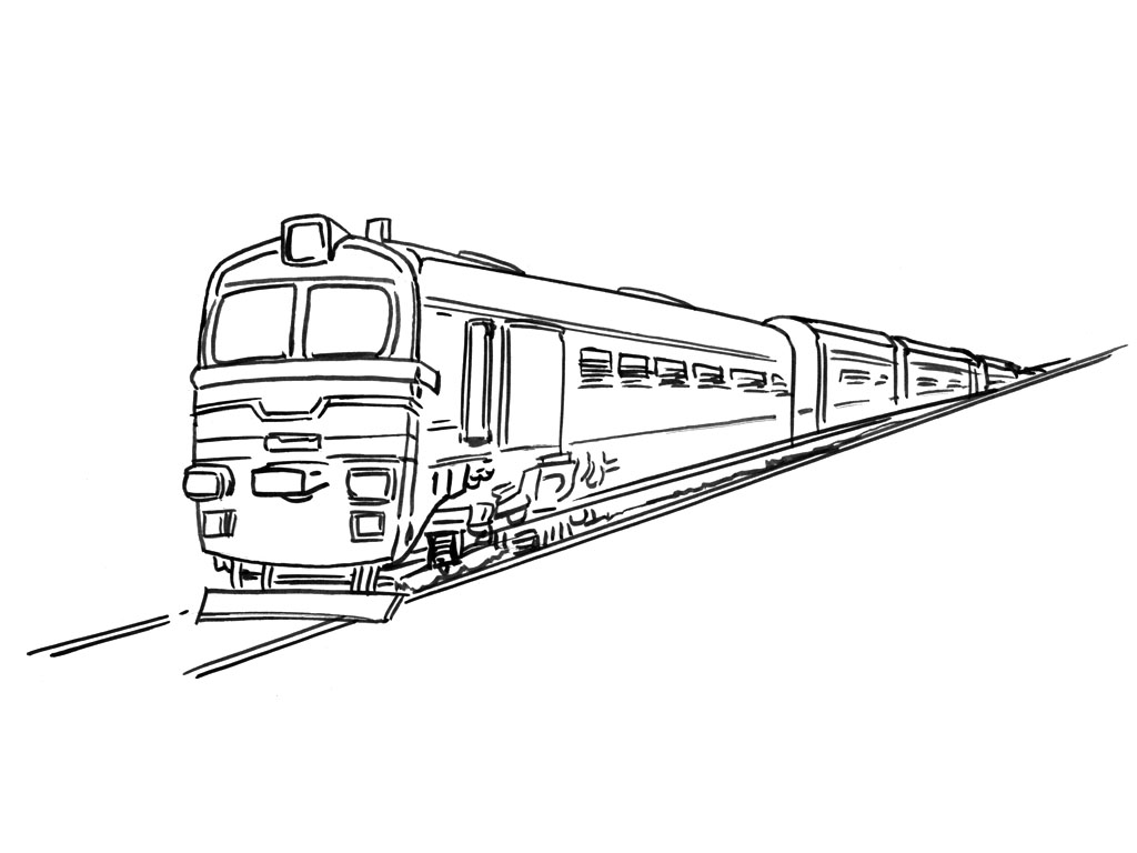Página para colorir: Trem / Locomotiva (Transporte) #135237 - Páginas para Colorir Imprimíveis Gratuitamente