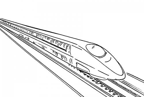 Página para colorir: Trem / Locomotiva (Transporte) #135245 - Páginas para Colorir Imprimíveis Gratuitamente
