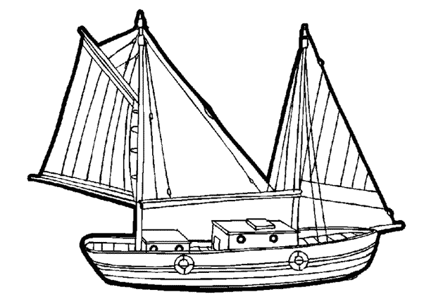 Página para colorir: Veleiro (Transporte) #143585 - Páginas para Colorir Imprimíveis Gratuitamente