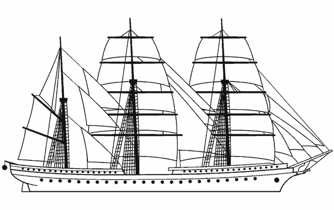 Página para colorir: Veleiro (Transporte) #143617 - Páginas para Colorir Imprimíveis Gratuitamente