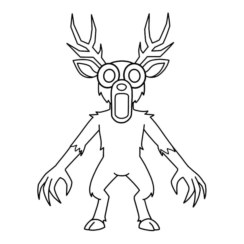 Desenho gratuito 99 Noites na Floresta #221592 da colecao Videogames para imprimir