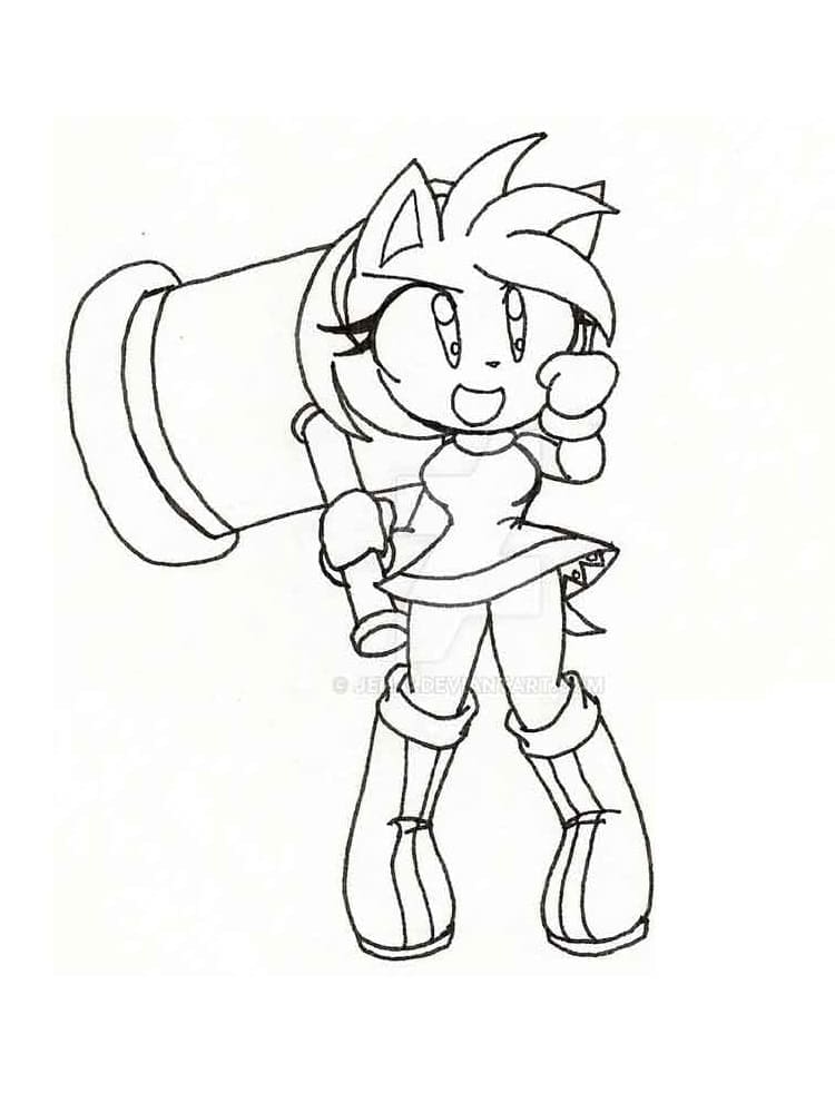 Desenho gratuito Amy Rose #184226 da colecao Videogames para imprimir Desenho gratuito Amy Rose #184226 da colecao Videogames para imprimir