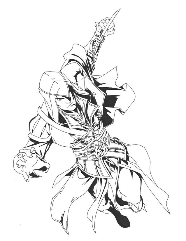 Desenho gratuito Assassin's Creed #111931 da colecao Videogames para imprimir