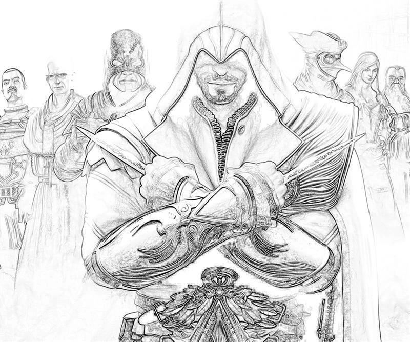 Desenho gratuito Assassin's Creed #111940 da colecao Videogames para imprimir