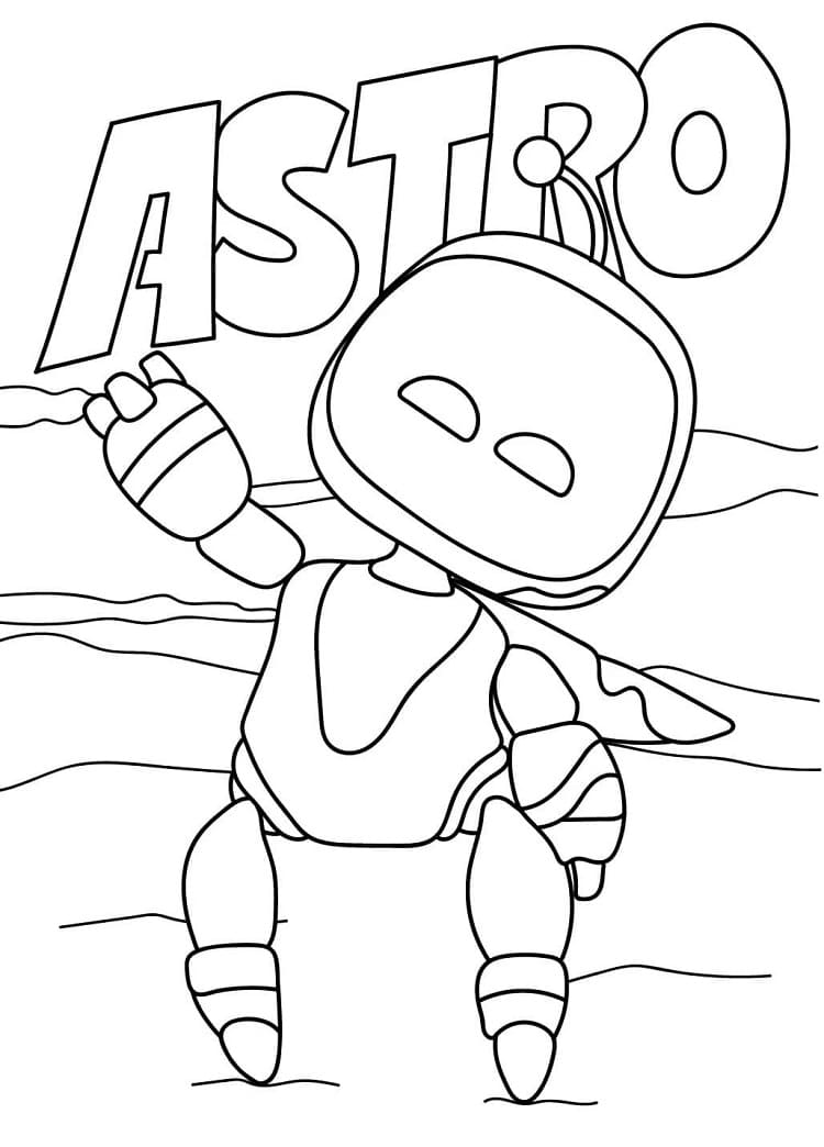 Desenho gratuito Astro Bot #221850 da colecao Videogames para imprimir