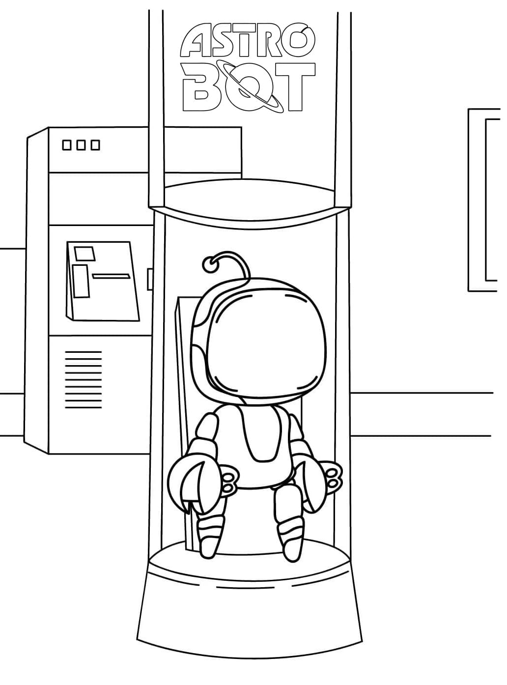 Linda página de Astro Bot #221851 para colorir, da coleção Videogames, baixe grátis Linda página de Astro Bot #221851 para colorir, da coleção Videogames, baixe grátis