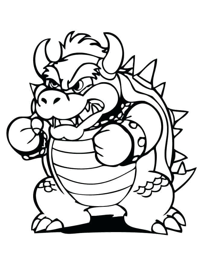 Desenho gratuito Bowser #195974 da colecao Videogames para imprimir