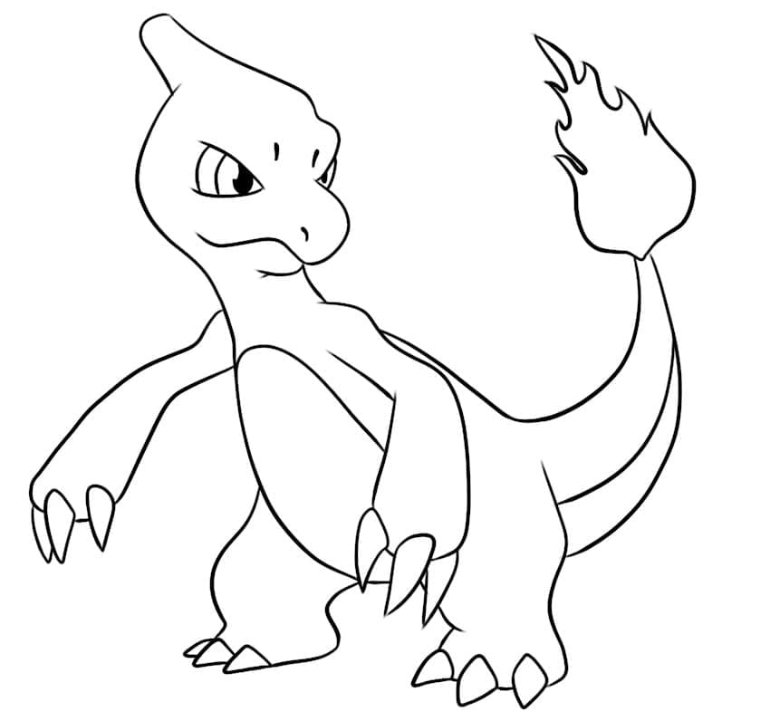 Desenho imprimível de Charmeleon #218930 para colorir, pertence à coleção Videogames Desenho imprimível de Charmeleon #218930 para colorir, pertence à coleção Videogames