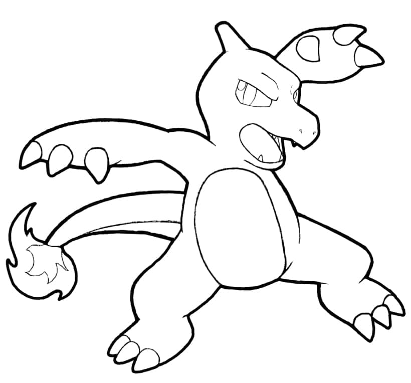 Desenho gratuito Charmeleon #218938 da colecao Videogames para imprimir