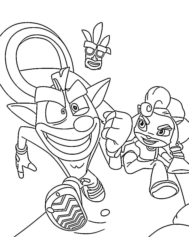 Desenho gratuito Crash Bandicoot #219814 da colecao Videogames para imprimir
