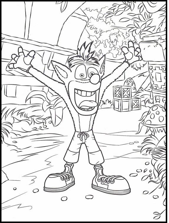 Desenho gratuito Crash Bandicoot #219816 da colecao Videogames para imprimir