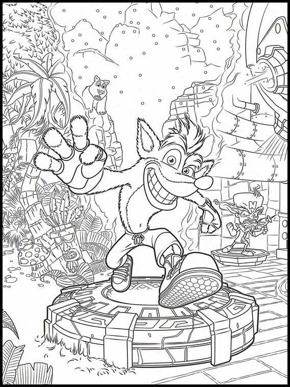 Desenho gratuito Crash Bandicoot #219821 da colecao Videogames para imprimir