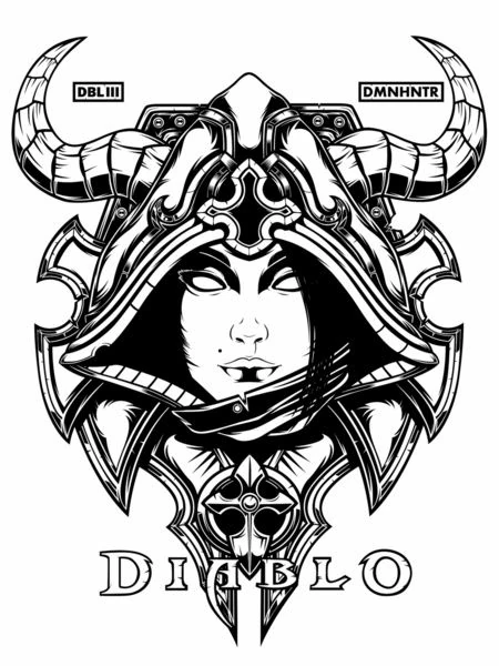 Desenho para colorir Diablo #121684 da coleção Videogames, pronto para imprimir Desenho para colorir Diablo #121684 da coleção Videogames, pronto para imprimir