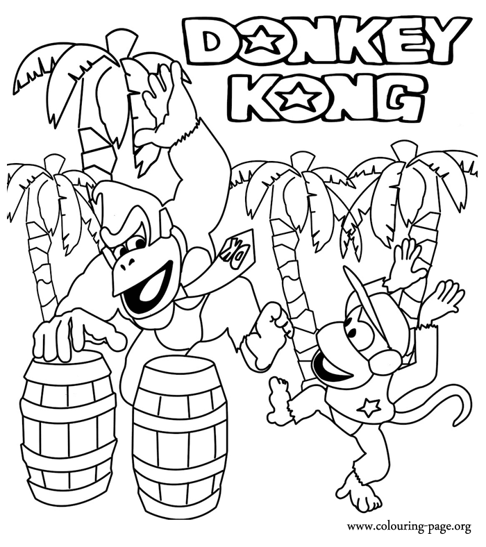 Página para colorir: Donkey Kong (Videogames) #112163 - Páginas para Colorir Imprimíveis Gratuitamente