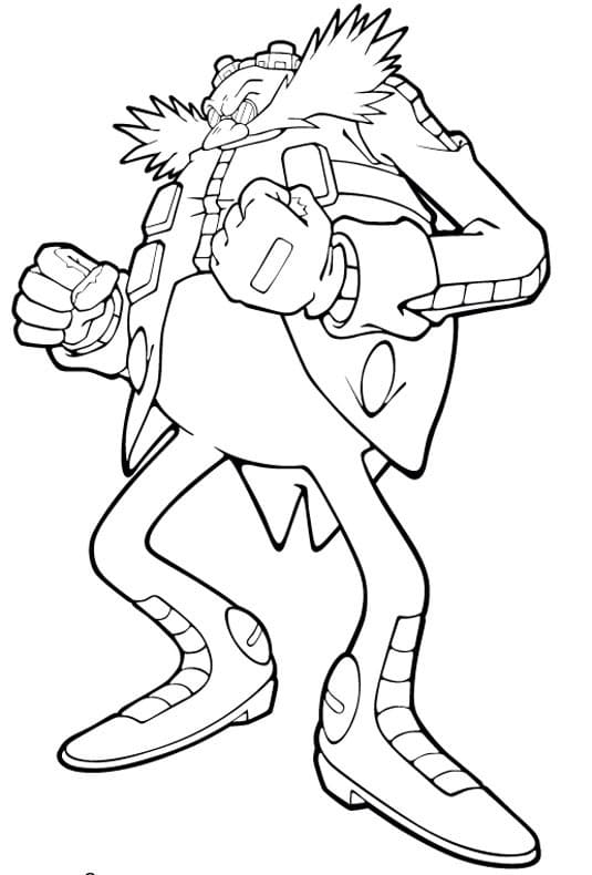 Desenho gratuito Dr. Eggman #187985 da colecao Videogames para imprimir