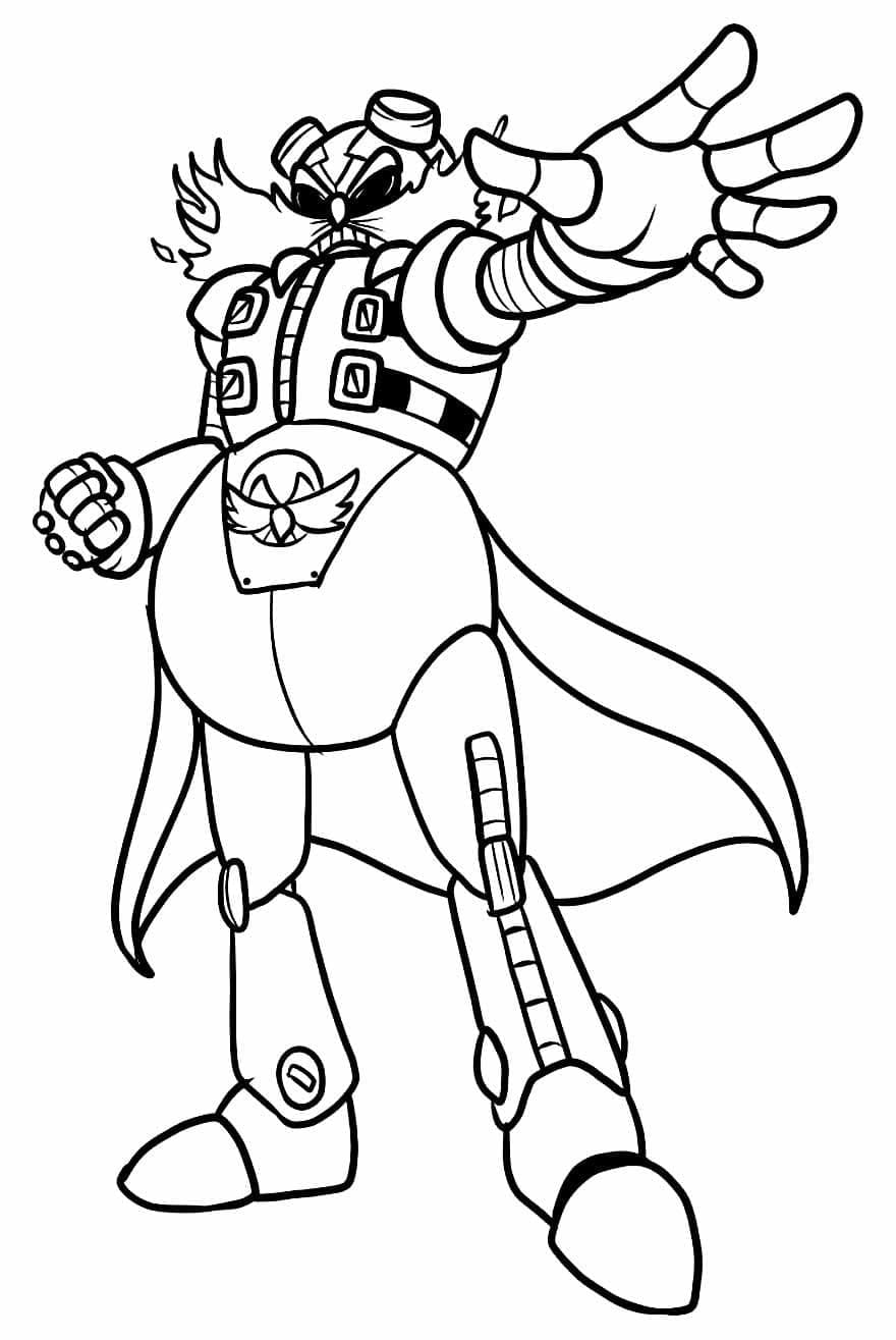 Página para colorir: Dr. Eggman (Videogames) #187995 - Páginas para Colorir Imprimíveis Gratuitamente