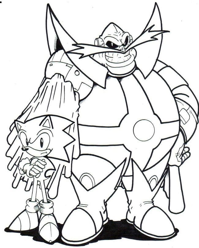 Desenho gratuito Dr. Eggman #187999 da colecao Videogames para imprimir