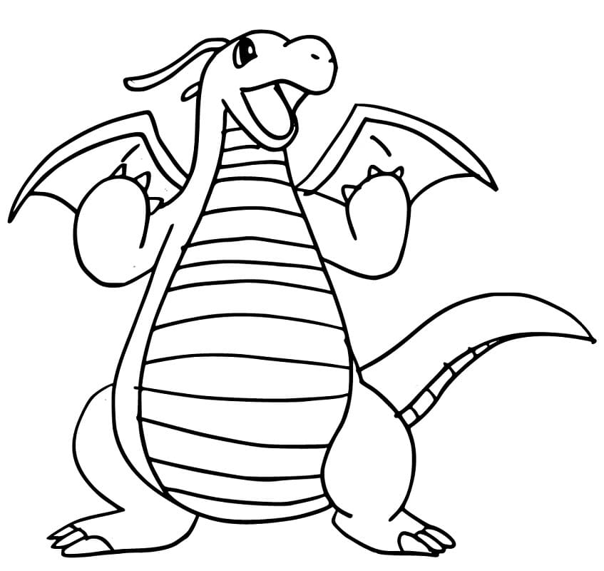 Desenho gratuito Dragonite #181593 da colecao Videogames para imprimir