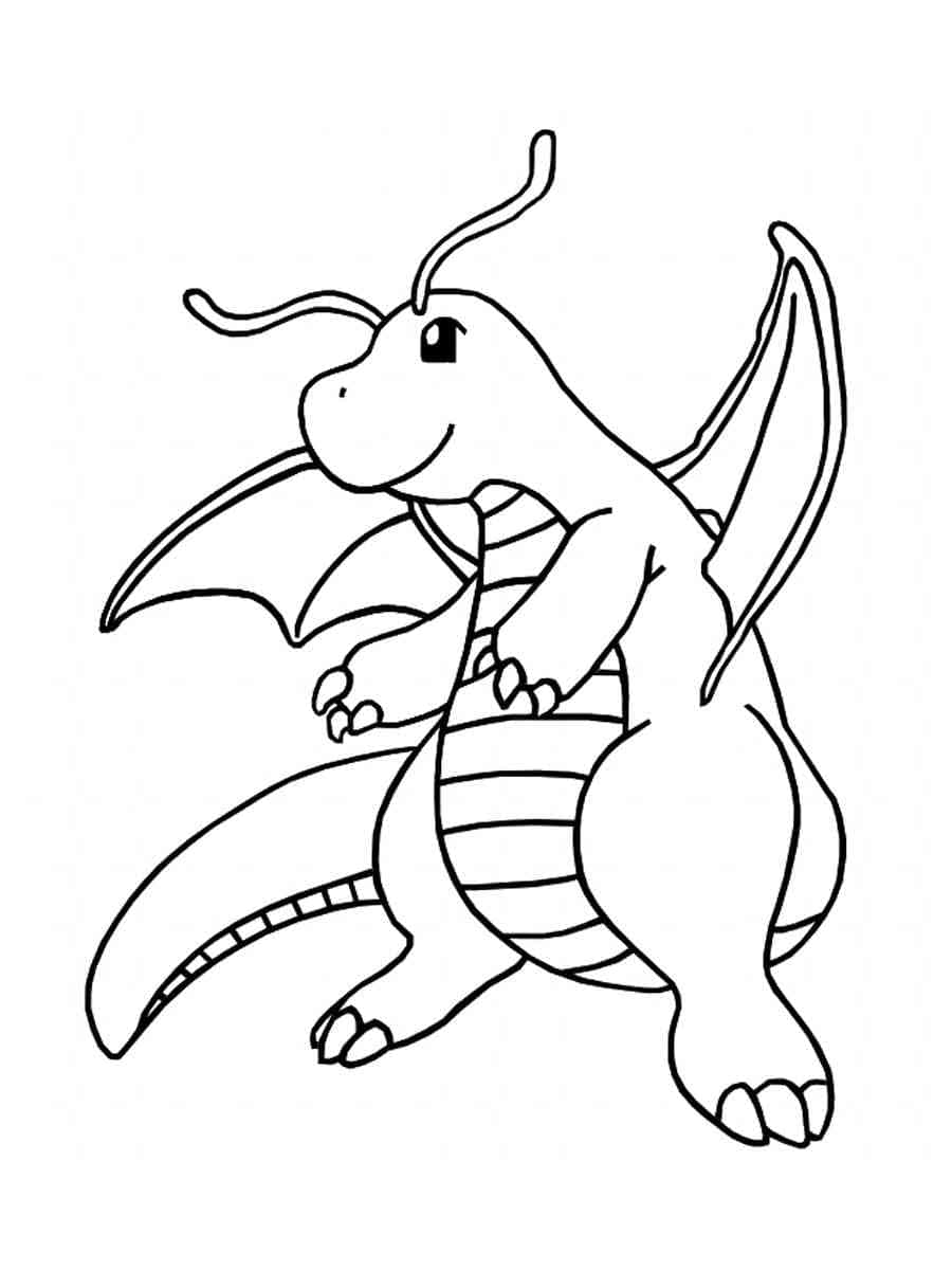 Desenho gratuito Dragonite #181596 da colecao Videogames para imprimir