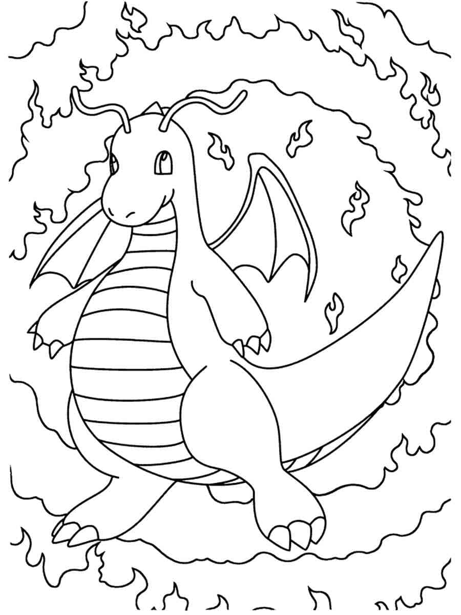 Desenho gratuito Dragonite #181601 da colecao Videogames para imprimir