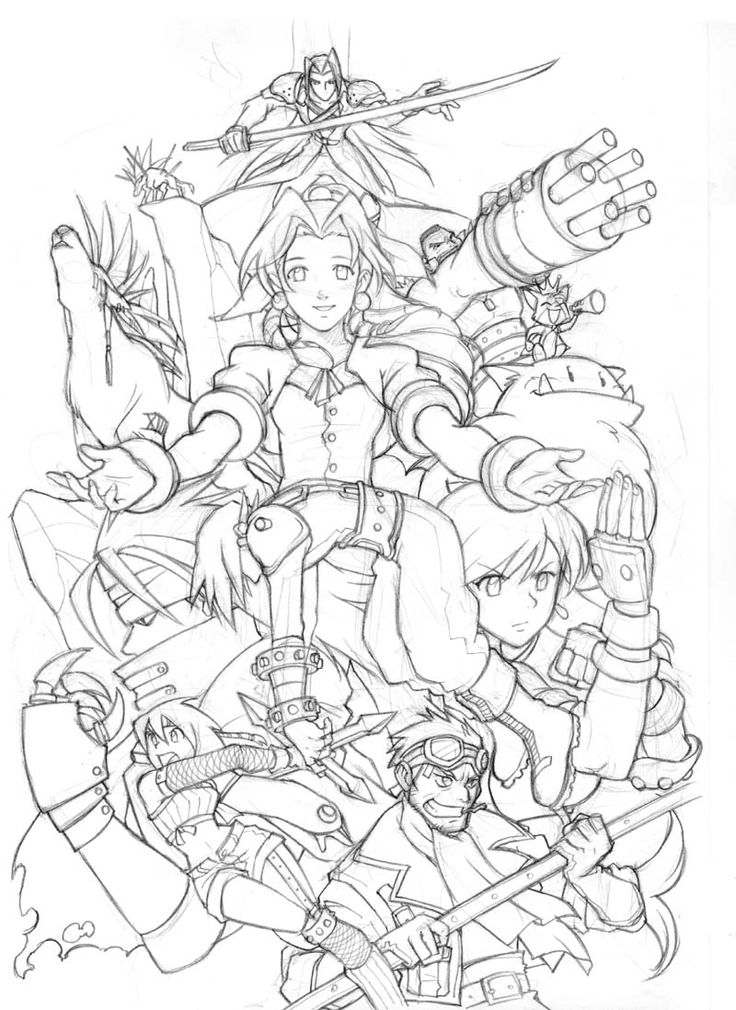 Desenho gratuito Final Fantasy #116381 da colecao Videogames para imprimir