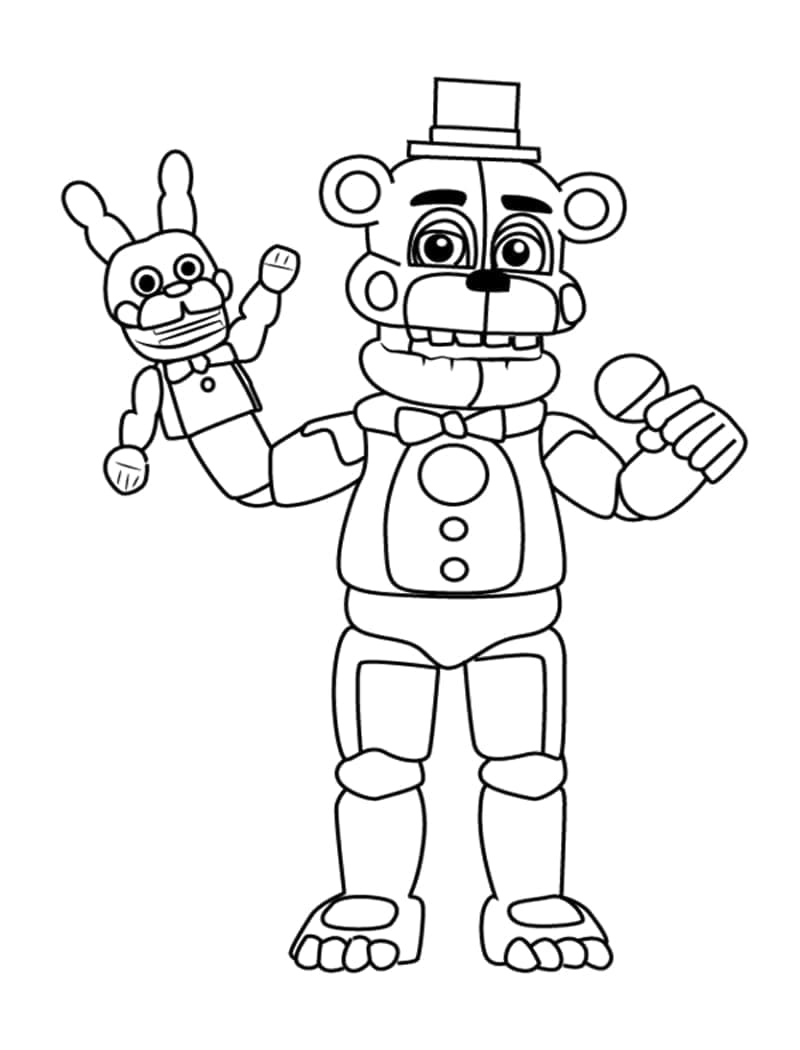 Desenho gratuito Five Nights at Freddy’s (FNAF) #199624 da colecao Videogames para imprimir