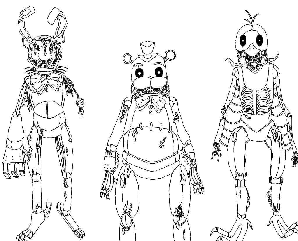 Desenho gratuito Five Nights at Freddy’s (FNAF) #199625 da colecao Videogames para imprimir