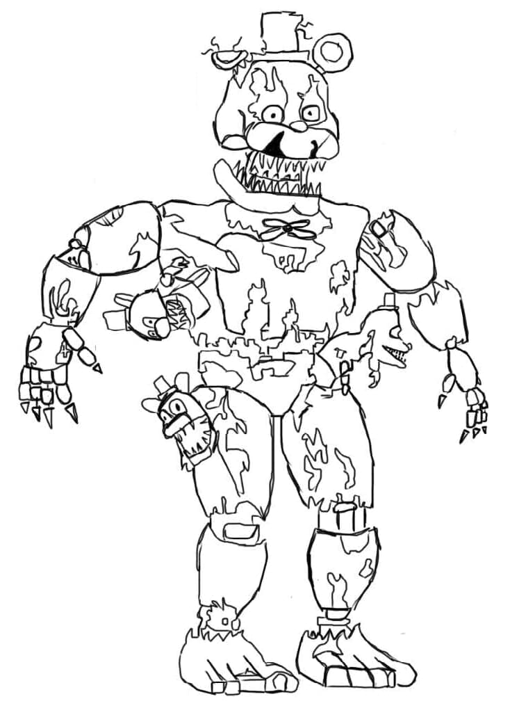 Desenho gratuito Five Nights at Freddy’s (FNAF) #199642 da colecao Videogames para imprimir