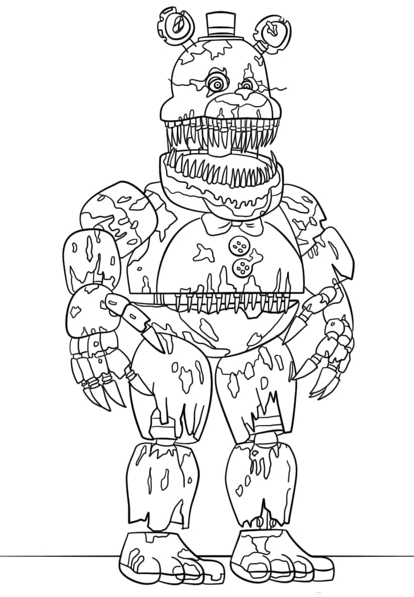 Desenho gratuito Five Nights at Freddy’s (FNAF) #199643 da colecao Videogames para imprimir