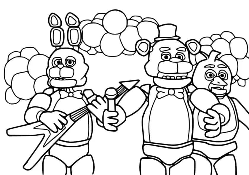 Página para colorir: Five Nights at Freddy’s (FNAF) (Videogames) #199645 - Páginas para Colorir Imprimíveis Gratuitamente