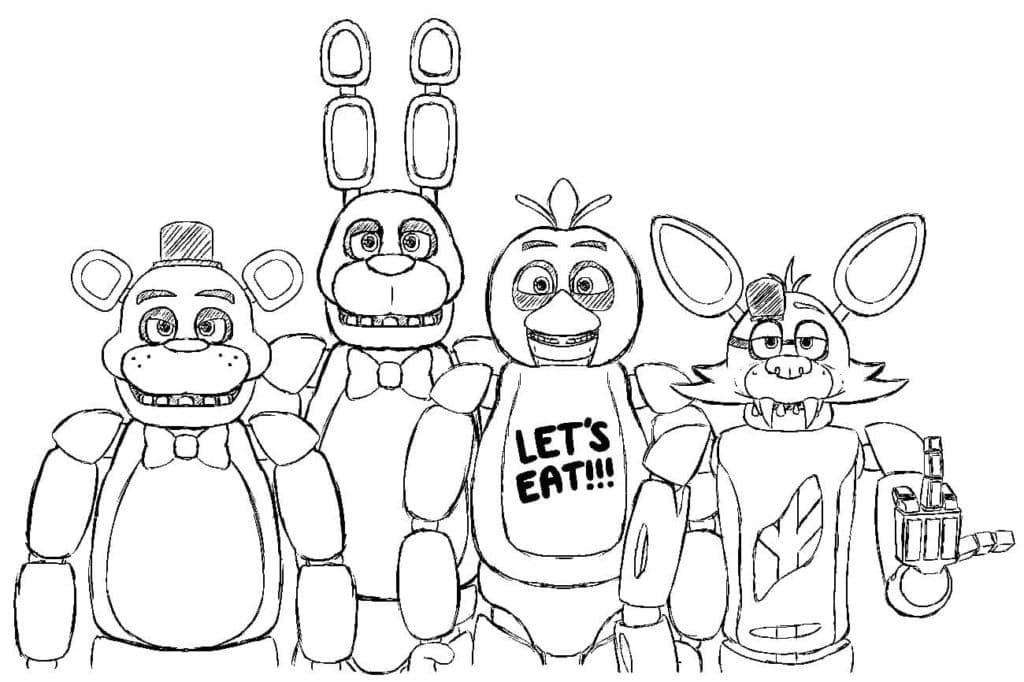 Desenho gratuito Five Nights at Freddy’s (FNAF) #199646 da colecao Videogames para imprimir