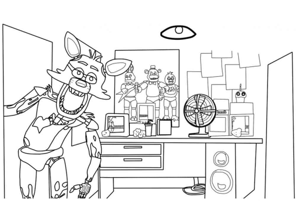 Desenho gratuito Five Nights at Freddy’s (FNAF) #199653 da colecao Videogames para imprimir