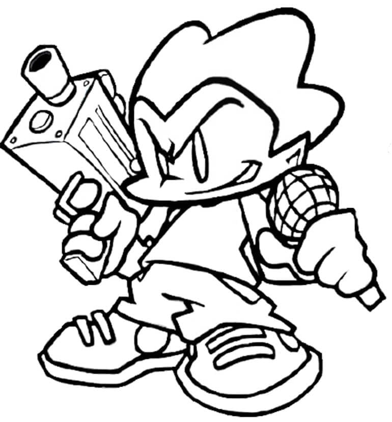 Desenho gratuito Friday Night Funkin' #174530 da colecao Videogames para imprimir