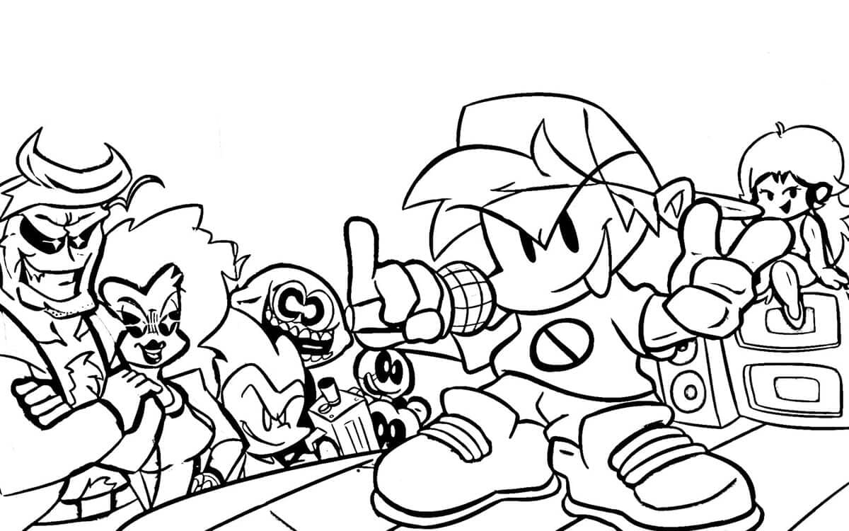 Desenho gratuito Friday Night Funkin' #174535 da colecao Videogames para imprimir