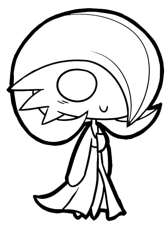 Desenho gratuito Gardevoir #181504 da colecao Videogames para imprimir