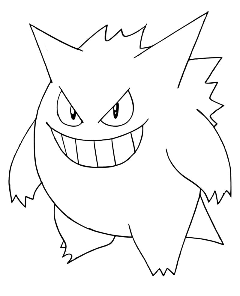 Desenho gratuito Gengar #181541 da colecao Videogames para imprimir